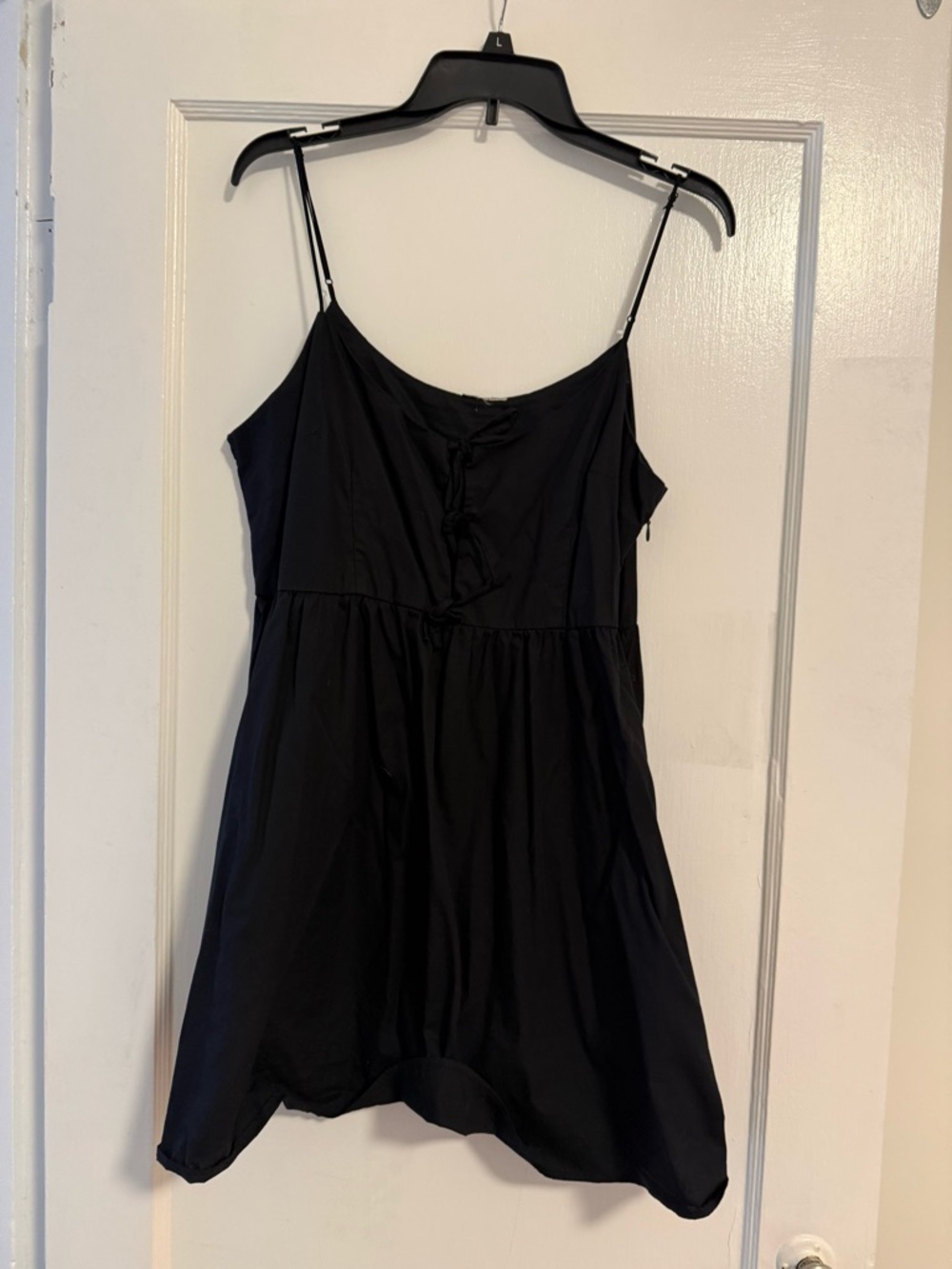 H&M Black Spaghetti-Strap Cami Dress